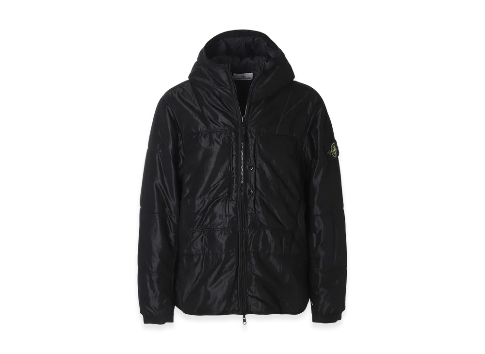 Stone Island Hooded Padded Blouson 4100087 Run-Proof Nylon Mesh-TC "Black"