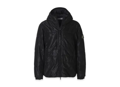 Stone Island Hooded Padded Blouson 4100087 Run-Proof Nylon Mesh-TC "Black"