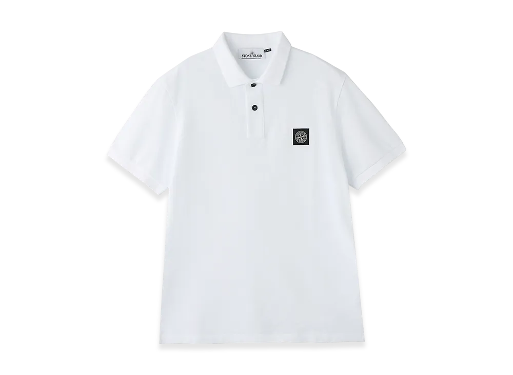 Stone  【ストーンアイランド】ホワイト ポロシャツ　美品 楽天市場】ストーンアイランド STONE ISLAND 長袖ポロシャツ