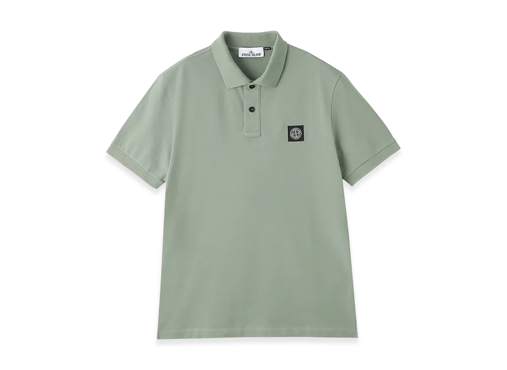 Stone Island Polo Shirt 22002SC Organic Cotton Elastane Pique "Sagegreen"