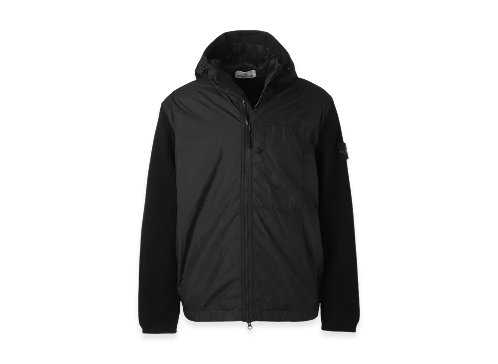 Stone Island Padded Zip-Up Blouson 45637 Crinkle Reps R-NY with Primaloft-TC "Black"