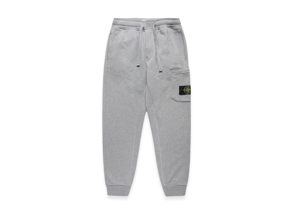 Stone Island 64451 Cotton Fleece Garment Dyed Cargo Jogging Pants - 23SS "Dust Melange"