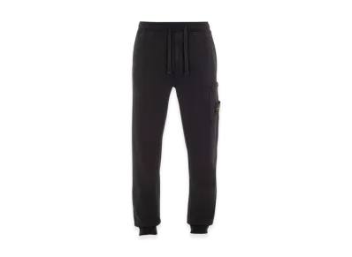 Stone Island 64451 Cotton Fleece Garment Dyed Cargo Jogging Pants - 23SS "Black"