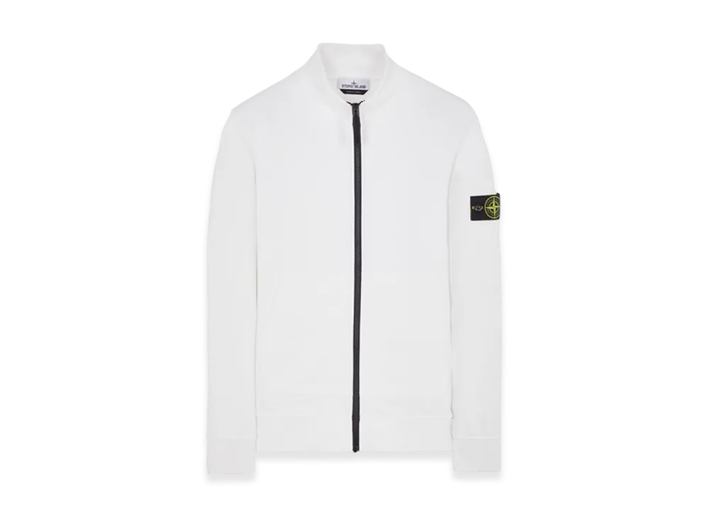 Stone Island 64351 Cotton Fleece Track Top - 23SS "White"