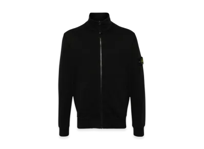 Stone Island 64351 Cotton Fleece Garment Dyed Track Top - 24SS "Black"