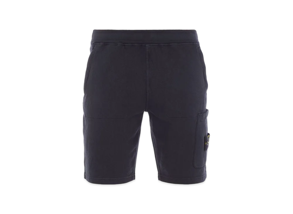 Stone Island 64060 Old Treatment Cargo Bermuda Shorts - 23SS "Navy Blue"