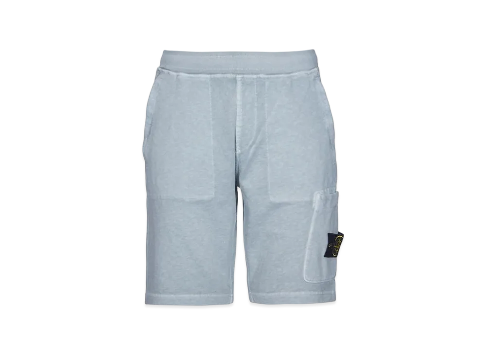 Stone Island 64060 Old Treatment Cargo Bermuda Shorts - 23SS "Sky Blue"