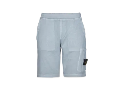 Stone Island 64060 Old Treatment Cargo Bermuda Shorts - 23SS "Sky Blue"
