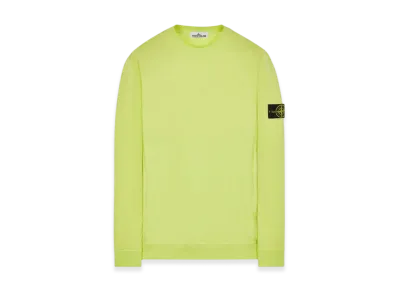 Stone Island 64052 Cotton Stretch Fleece Garment Dyed Sweatshirt - 22SS "Lemon"