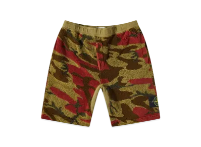 Stone Island 639E3 S.I. Heritage Camo Fleece Bermuda Shorts - 22FW "Military Green"