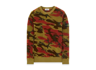 Stone Island 638E3 S.I. Heritage Camo Pile - 22FW "Military Green"