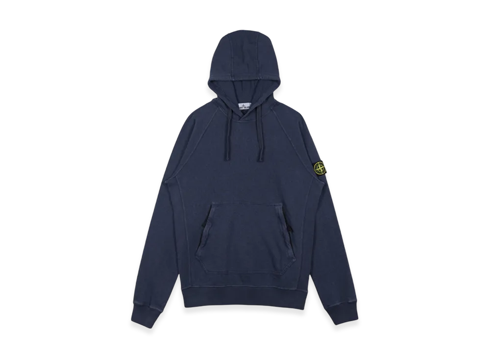 Stone Island 63860 Cotton Hooded Sweatshirt - 21SS "Avio Blue"