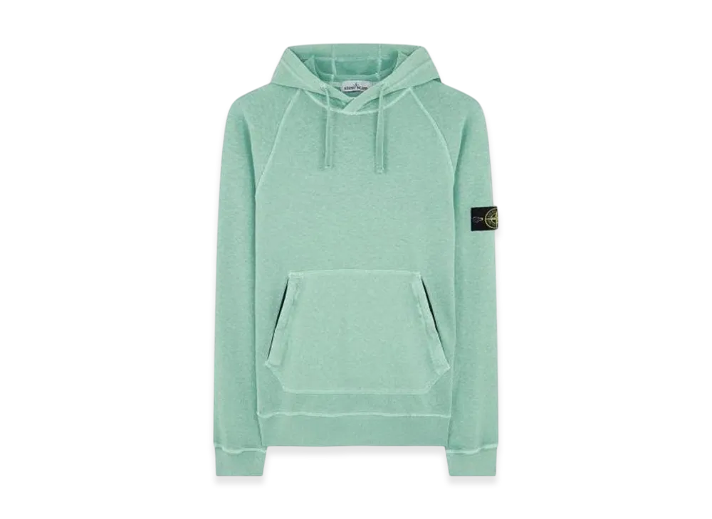 Stone Island 63860 Cotton Hooded Sweatshirt - 21SS "Aqua"