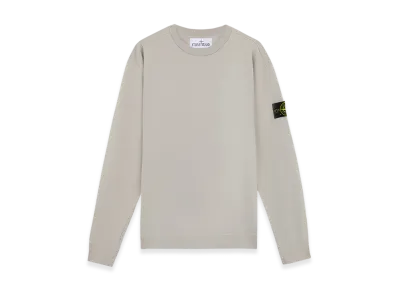 Stone Island 63750 Heavy Cotton Jersey Crewneck Sweatshirt with Ribbing - 24FW "Grey"
