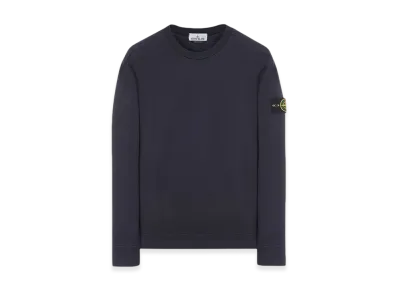 Stone Island 63750 Heavy Cotton Fleece Crewneck Sweatshirt - 23FW "Navy Blue"