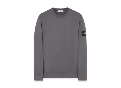 Stone Island 63750 Heavy Cotton Fleece Crewneck Sweatshirt - 23FW "Lead"
