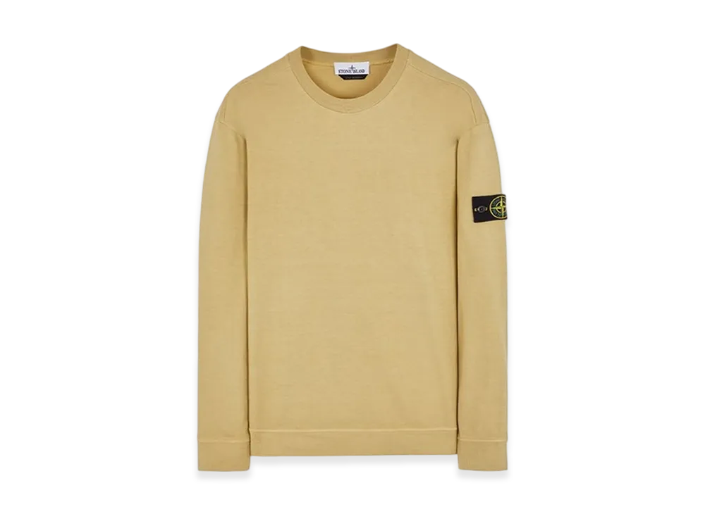 Stone Island 63750 Heavy Cotton Fleece Crewneck Sweatshirt - 23FW "Ecru"