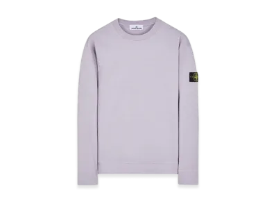 Stone Island 63750 Heavy Cotton Fleece Crewneck Sweatshirt - 23FW "Lavender"