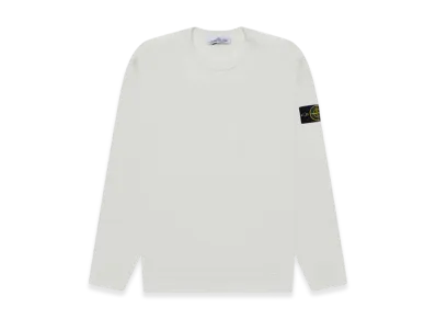 Stone Island 63750 Garment Dyed Heavy Cotton Long Sleeve T-Shirt - 22SS "Ice"