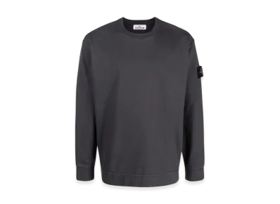 Stone Island 63750 Garment Dyed Heavy Cotton Long Sleeve T-Shirt - 22SS "Dark Grey"