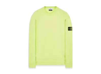 Stone Island 63750 Garment Dyed Heavy Cotton Long Sleeve T-Shirt - 22SS "Lemon"