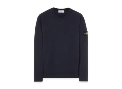 Stone Island 63750 Garment Dyed Gauzed Cotton Crewneck Sweatshirt - 22FW "Navy Blue"