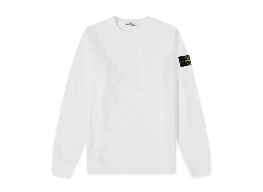 Stone Island 63750 Garment Dyed Gauzed Cotton Crewneck Sweatshirt - 22FW "White"