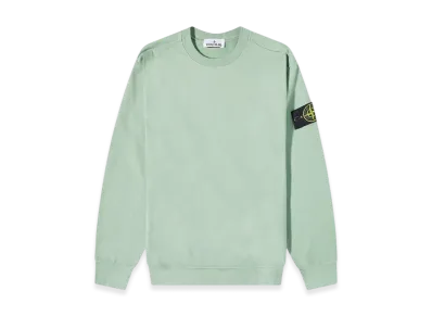 Stone Island 63750 Garment Dyed Gauzed Cotton Crewneck Sweatshirt - 22FW "Olive"