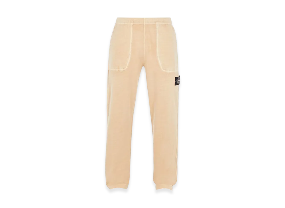 Stone Island 635T2 60% Recycled Heavy Cotton Jersey Tinto Terra Comfort Fit Jogger Pants - 24SS "Ecru"
