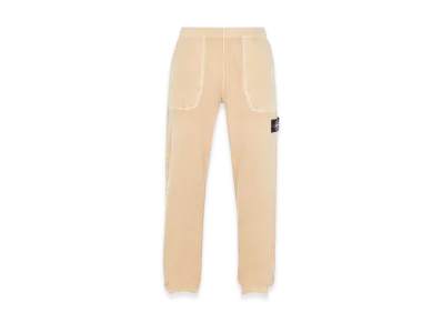 Stone Island 635T2 60% Recycled Heavy Cotton Jersey Tinto Terra Comfort Fit Jogger Pants - 24SS "Ecru"