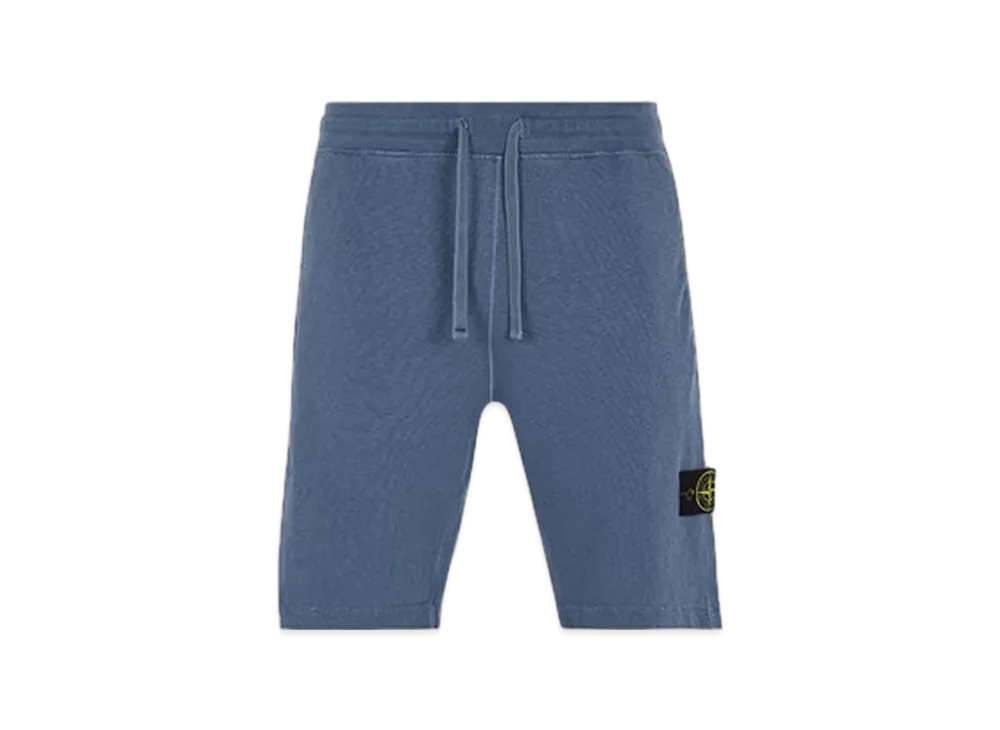 Stone Island 63460 Old Treatment Regular Fit Bermuda Shorts - 24SS "Avio Blue"