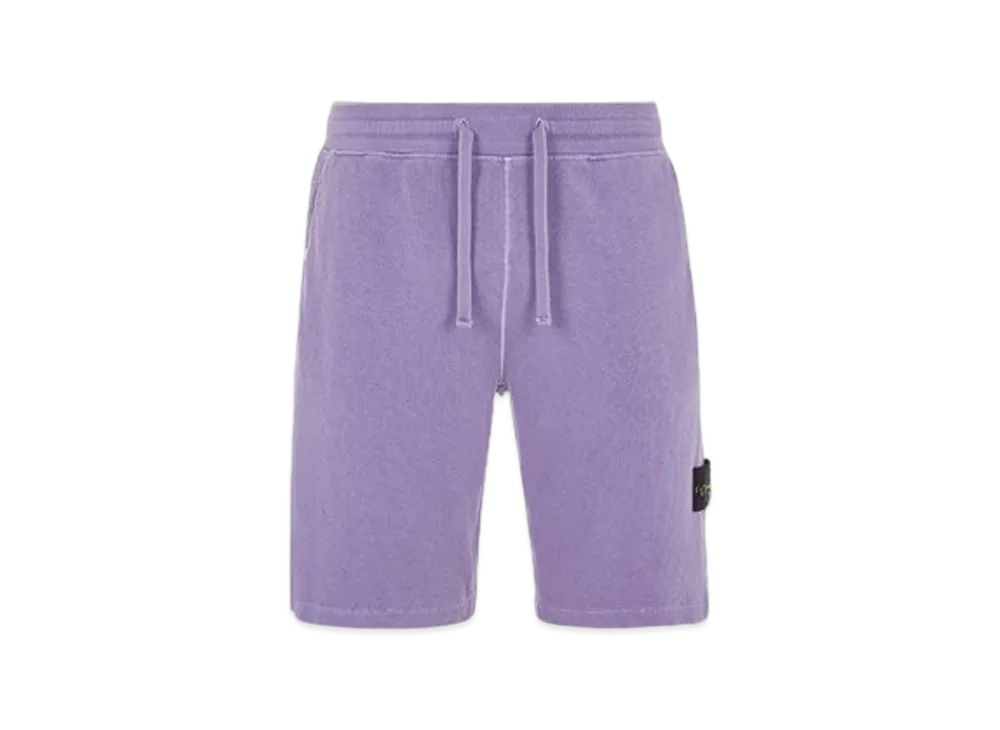 Stone Island 63460 Old Treatment Regular Fit Bermuda Shorts - 24SS "Lavender"