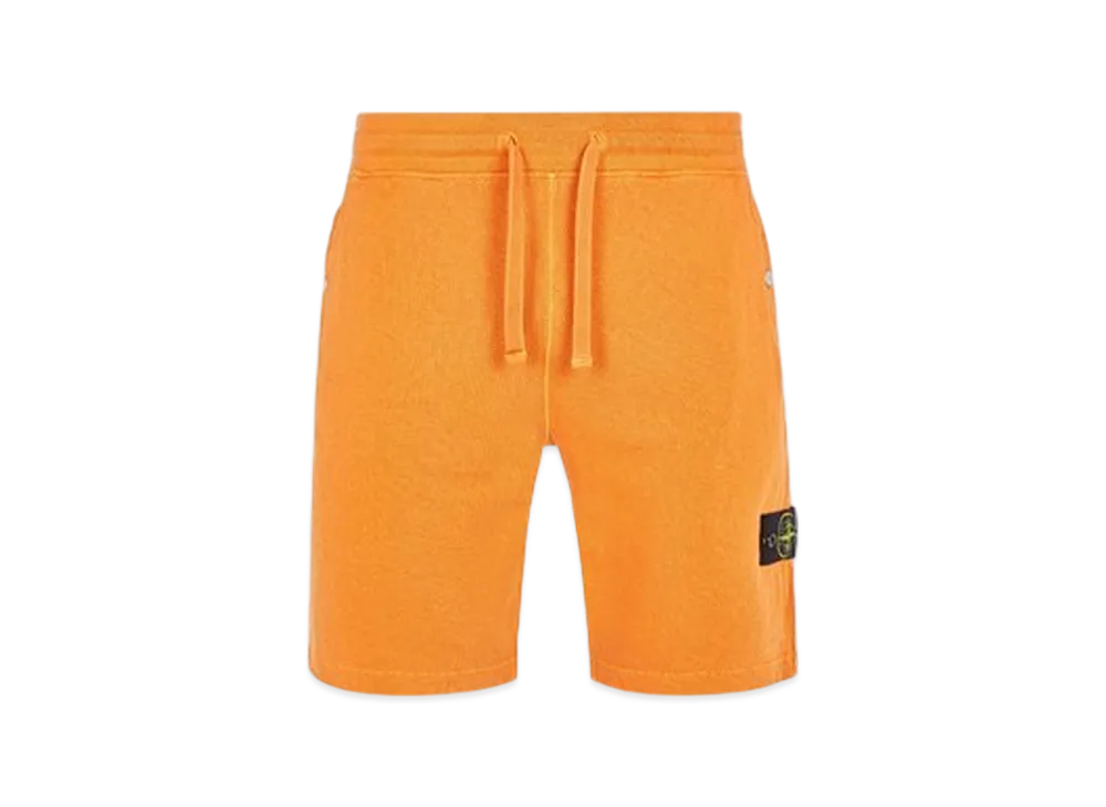 Stone Island 63460 Old Treatment Regular Fit Bermuda Shorts - 24SS "Orange"