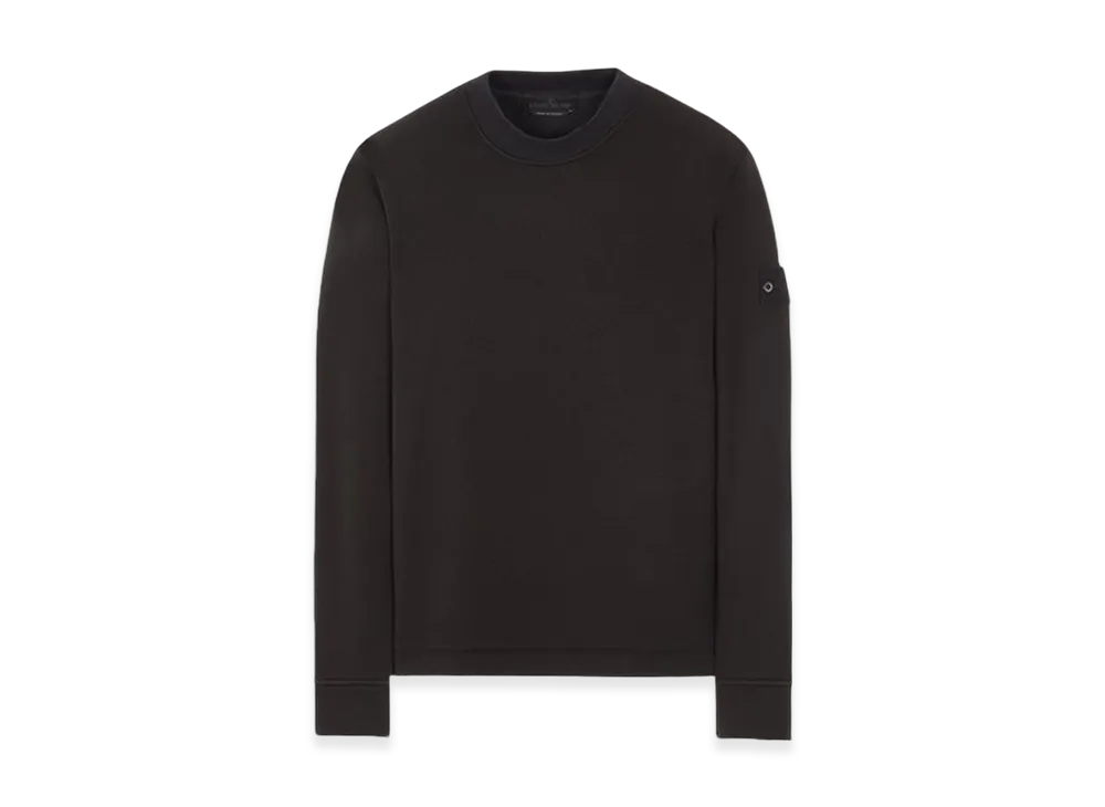 Stone Island 633F3 Ghost Piece Cotton Jersey Crewneck Sweatshirt - 23FW "Black"