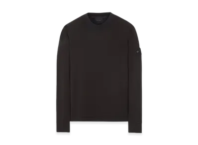 Stone Island 633F3 Ghost Piece Cotton Jersey Crewneck Sweatshirt - 23FW "Black"