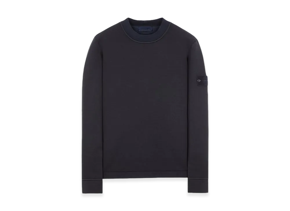 Stone Island 633F3 Ghost Piece Cotton Jersey Crewneck Sweatshirt - 23FW "Navy Blue"