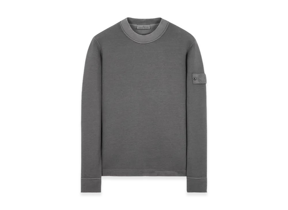 Stone Island 633F3 Ghost Piece Cotton Jersey Crewneck Sweatshirt - 23FW "Dark Grey"