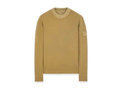 Stone Island 633F3 Ghost Piece Cotton Jersey Crewneck Sweatshirt - 23FW "Dark Beige"
