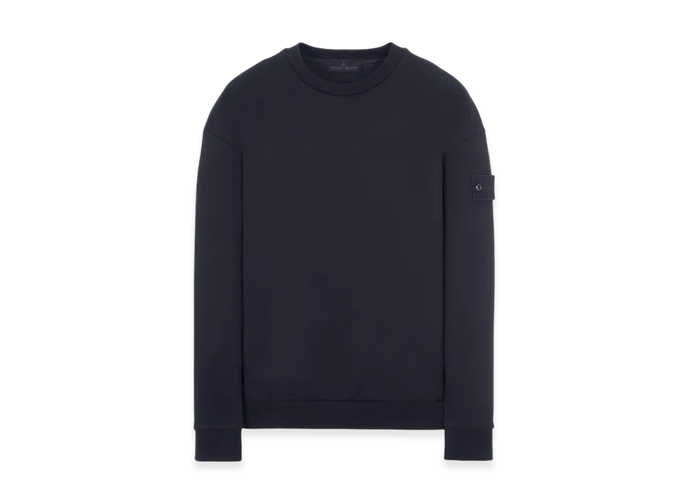 Stone Island 633F3 Ghost Piece Cotton Jersey Crewneck Sweatshirt - 22FW "Navy Blue"