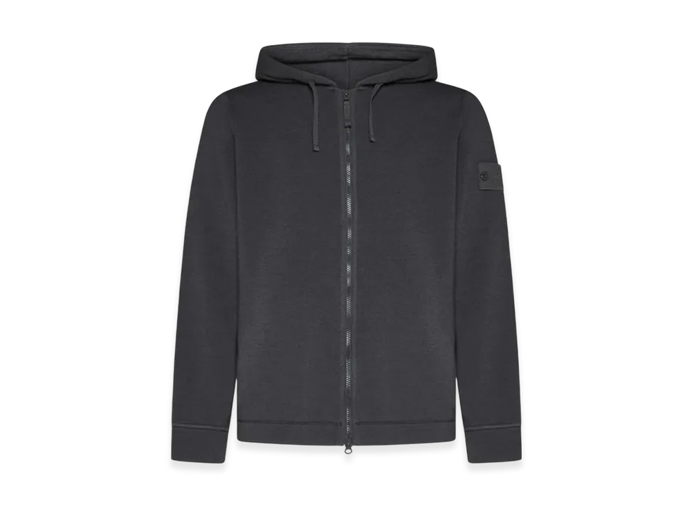 Stone Island 632F3 Ghost Piece Full Zip Hooded Sweatshirt - 23FW "Anthracite"