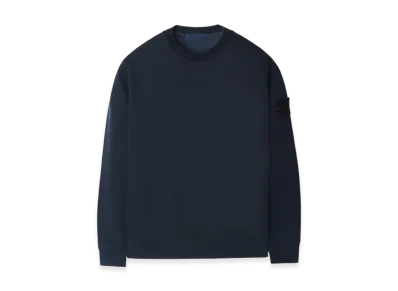 Stone Island 632F3 Ghost Piece Cotton Stretch Fleece Sweatshirt - 22SS "Navy Blue"