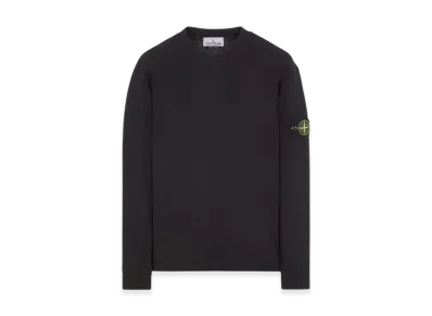 Stone Island 62656 Cardigan Crewneck Sweatshirt - 24SS "Black"