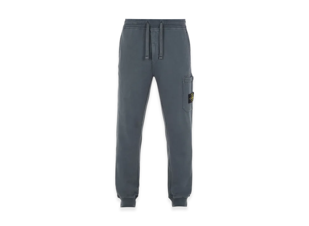 Stone Island 62620 Cotton Fleece Garment Dyed Cargo Joggers - 23FW "Lead"