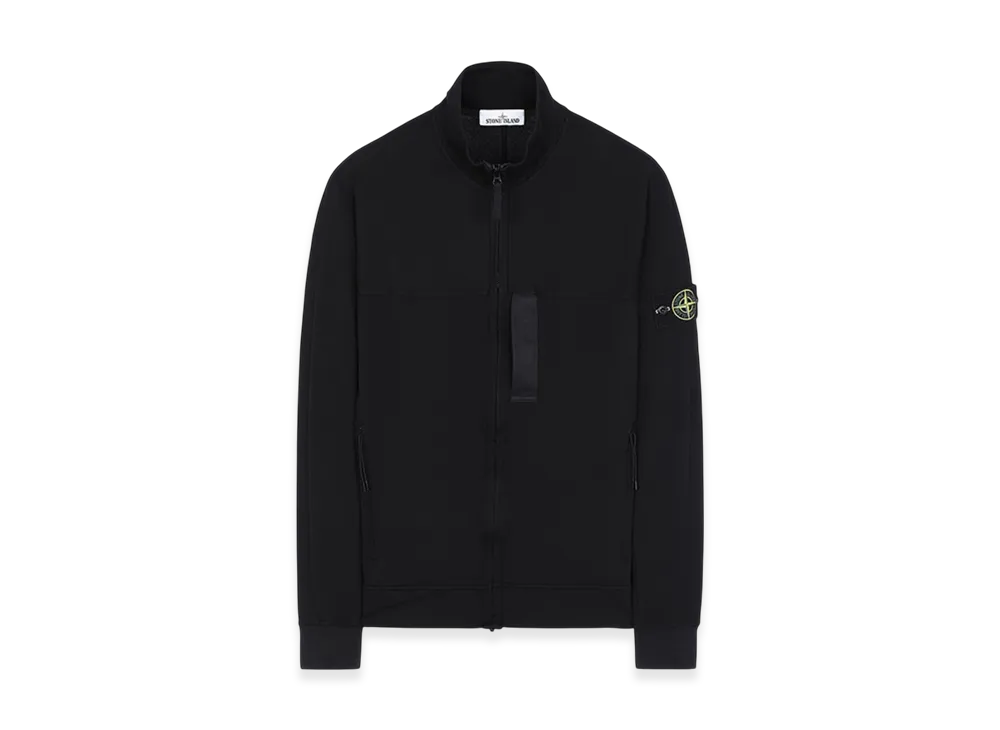 Stone Island 62552 Garment Dyed Full Zip Sweatshirt - 20SS "Black"