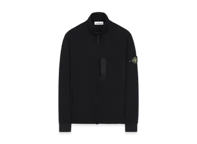 Stone Island 62552 Garment Dyed Full Zip Sweatshirt - 20SS "Black"
