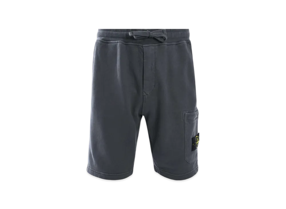 Stone Island 62520 Wappen Patch Bermuda Track Pants - 23FW "Lead Grey"