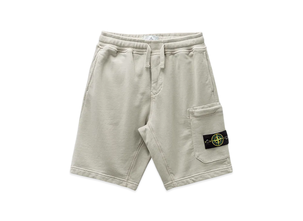 Stone Island 62520 Wappen Patch Bermuda Track Pants - 23FW "Off White"