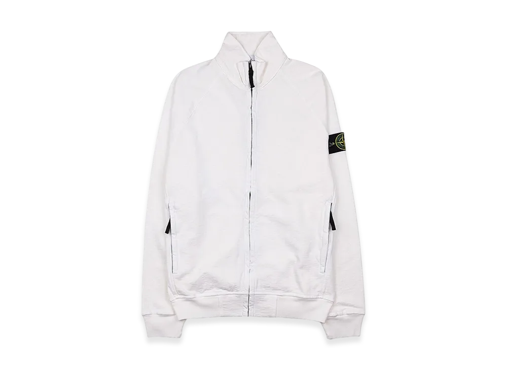 Stone Island 62460 Old Treatment Full Zip Sweatshirt - 23SS "White"