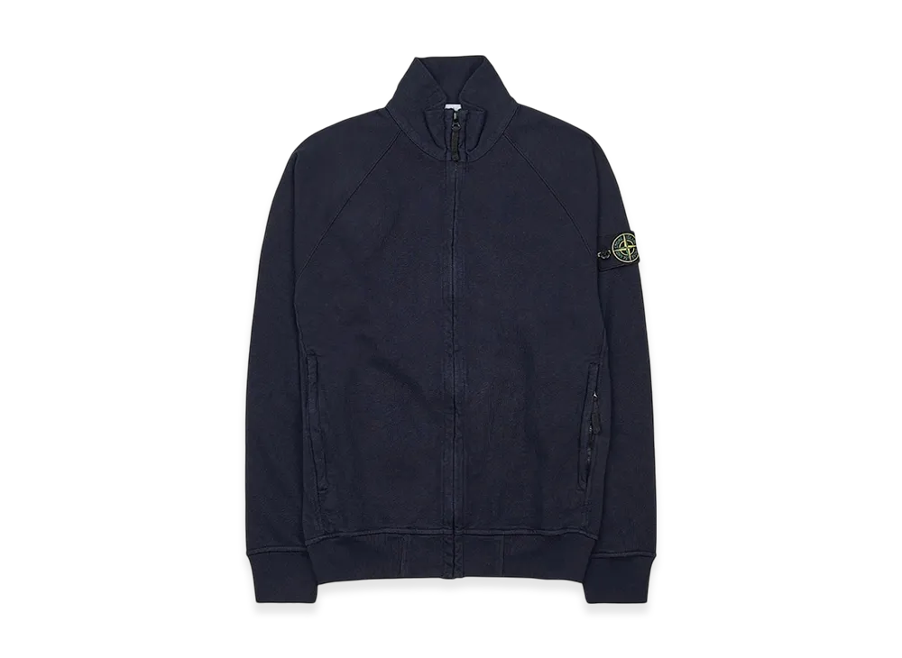 Stone Island 62460 Old Treatment Full Zip Sweatshirt - 23SS "Navy Blue"