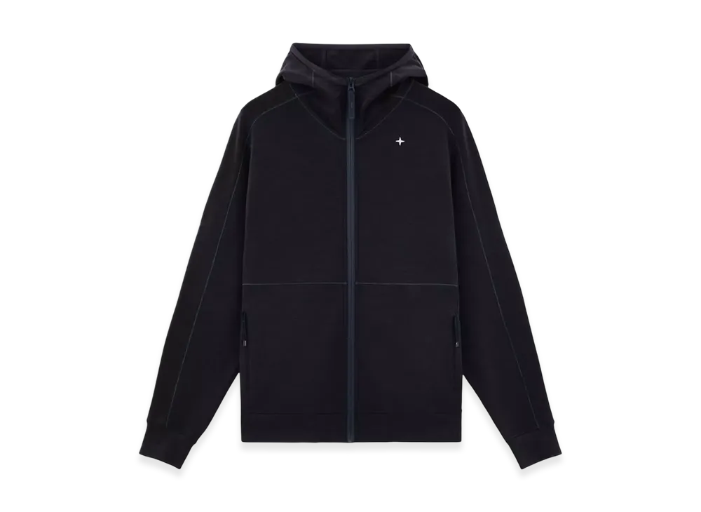 Stone Island 622G5 Light Stretch Wool Cotton Fleece Stone